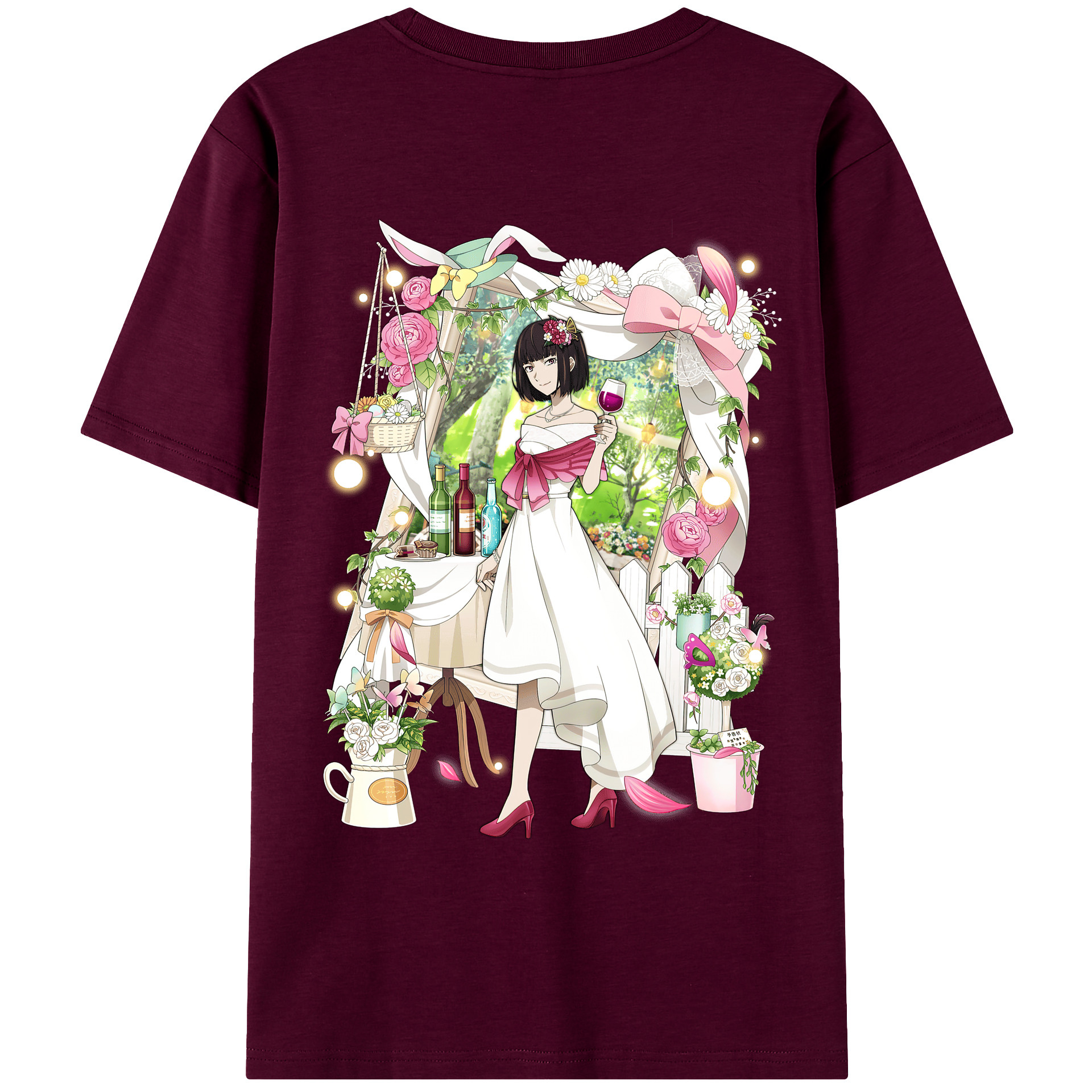 （画像用） 文豪ストレイドッグス Bungo Stray Dogs レディース半袖Tシャツ(バックプリント)